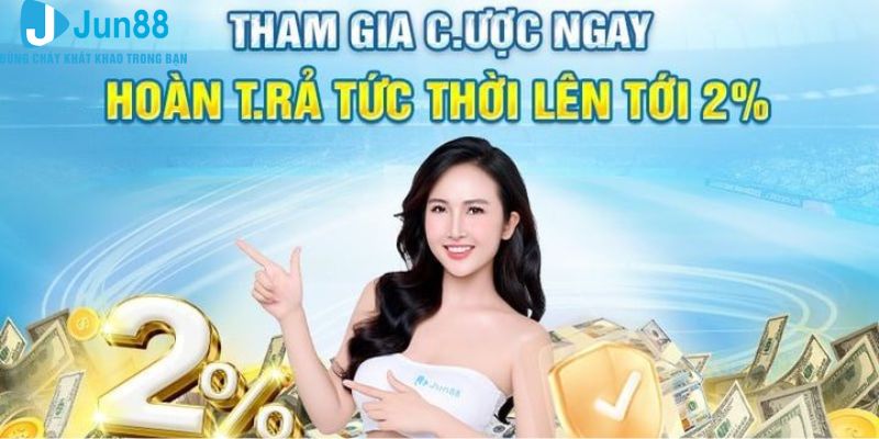 Hoàn Trả Siêu Tốc Cho Thành Viên Khi Tham Gia Tại Jun88