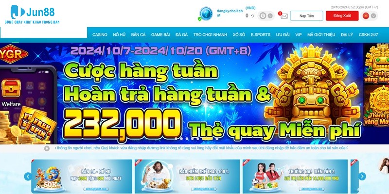 Nhà cái cá cược online Jun88 chất lượng hàng đầu