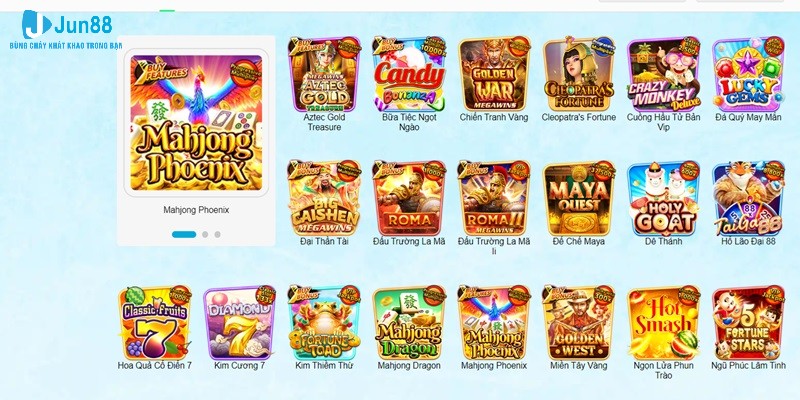 Sản phẩm slot game luôn mang đến sự kích thích cho mỗi người