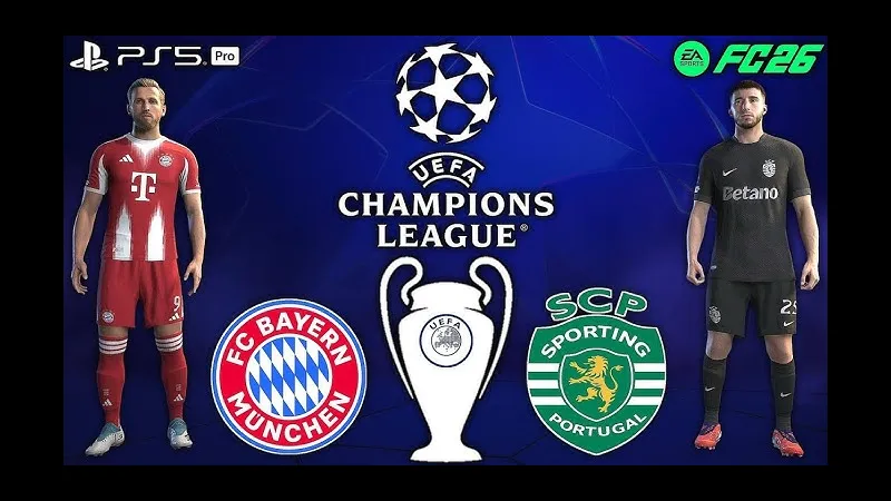 Cầu thủ của Bayern Munich vượt qua cầu thủ của Sporting CP trên sân cỏ